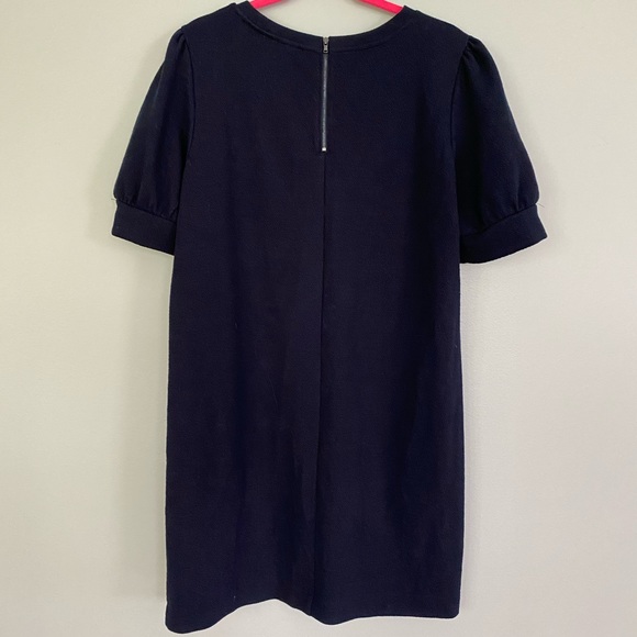 ❌SOLD❌ LOFT Navy Puffed Sleeve Dress - Picture 6 of 6